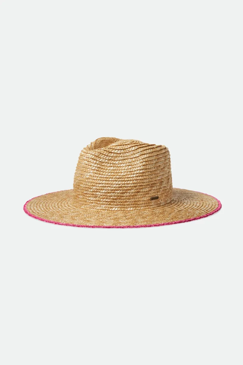 Joanna Festival Hat - Honey/Pink sold by Brixton