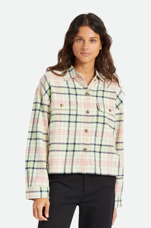 Bowery Women's Lightweight L/S Flannel - Dove sold by Brixton