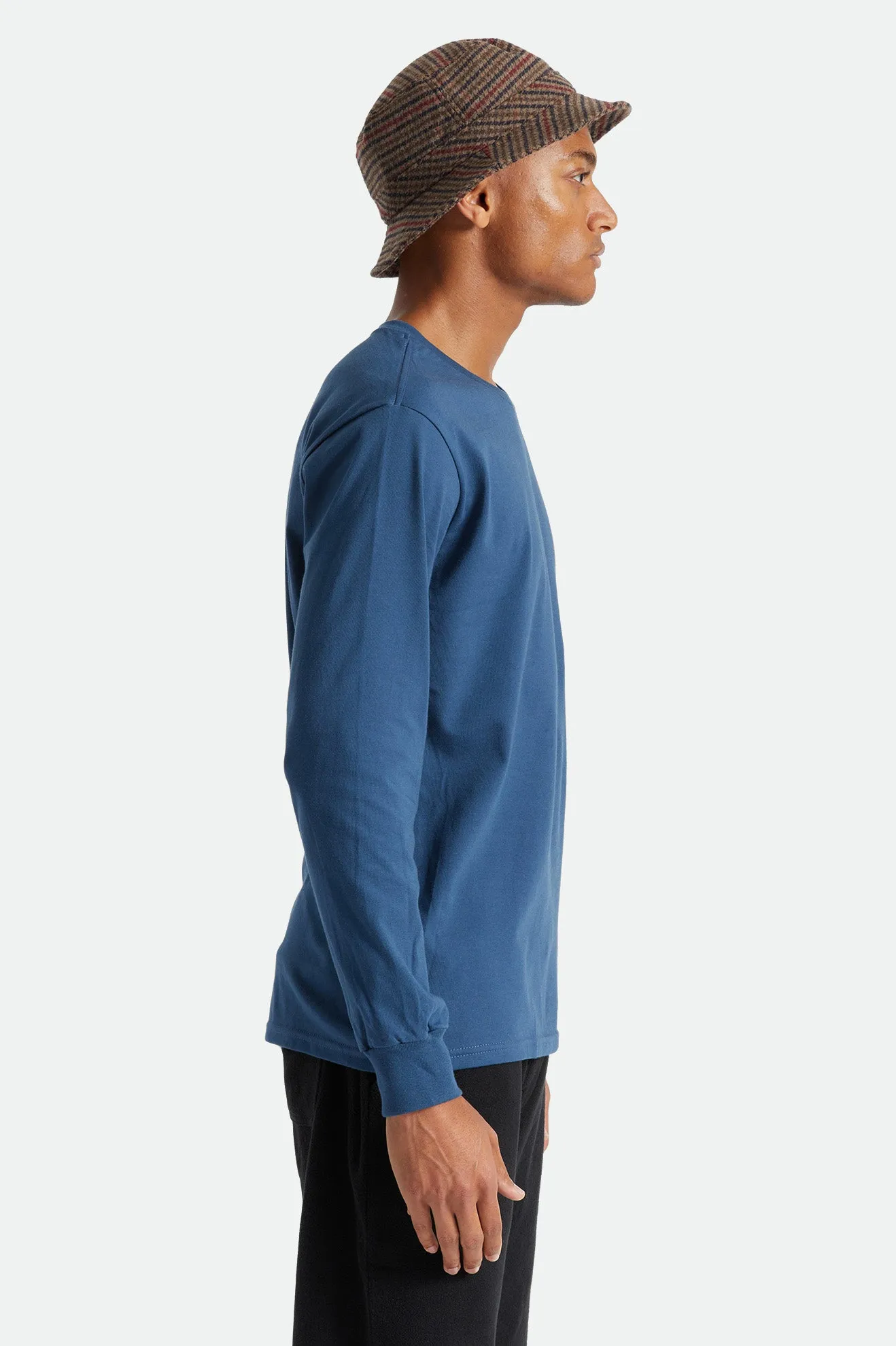 Basic L/S Tee - Joe Blue sold by Brixton product image thumbnail 3