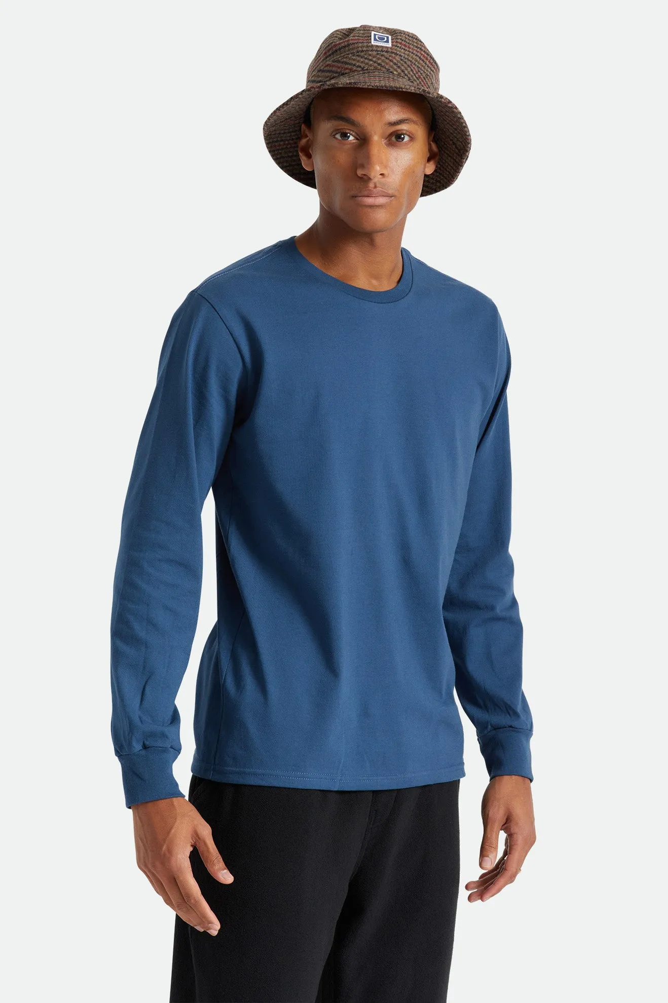 Basic L/S Tee - Joe Blue sold by Brixton