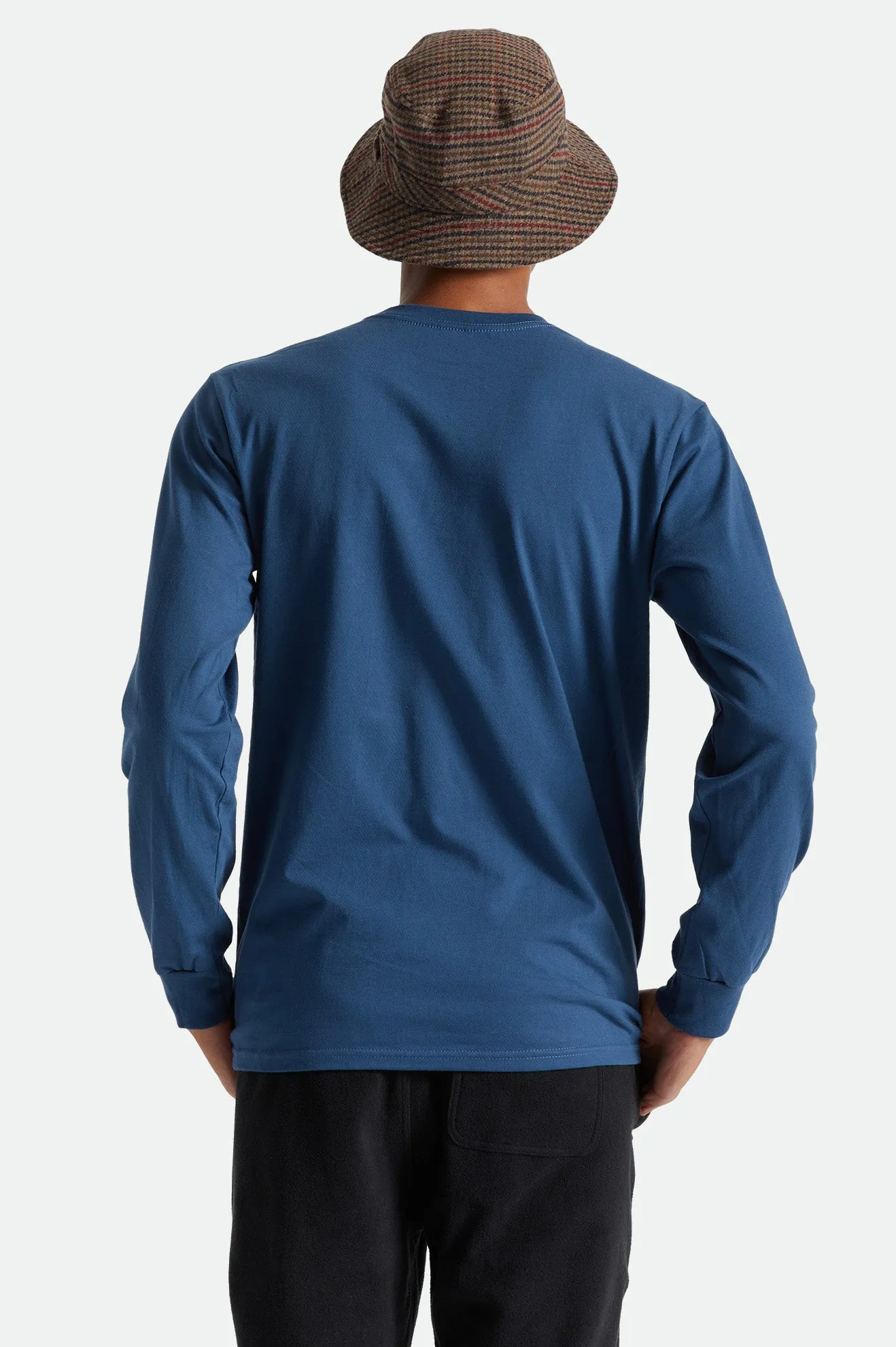 Basic L/S Tee - Joe Blue sold by Brixton product image thumbnail 4