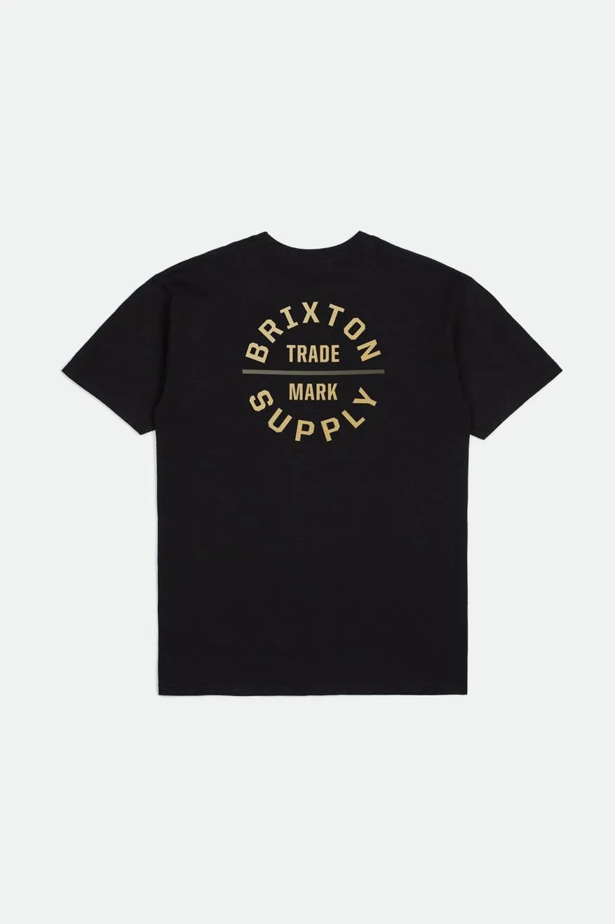 Oath V S/S Standard Tee - Black/Straw/Olive Surplus sold by Brixton