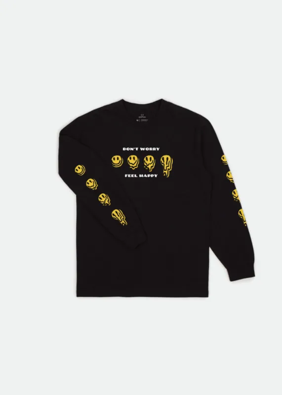 Melter II L/S Standard Tee - Black sold by Brixton