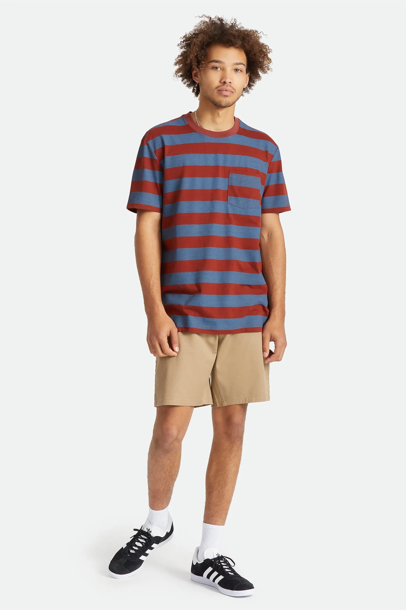 Hilt Utility S/S Pocket Knit - Dark Brick/Joe Blue sold by Brixton product image thumbnail 3