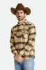 Bowery Flannel - Sand/Black sold by Brixton