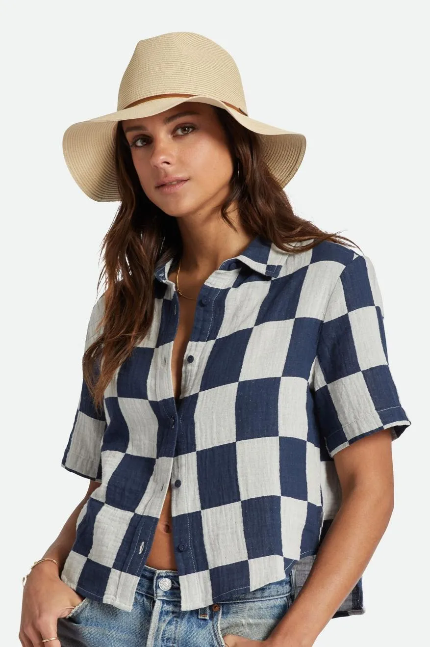 Wesley Straw Packable Fedora - Tan sold by Brixton product image thumbnail 3