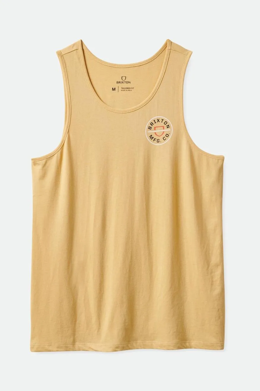 Crest Tank Top - Straw sold by Brixton
