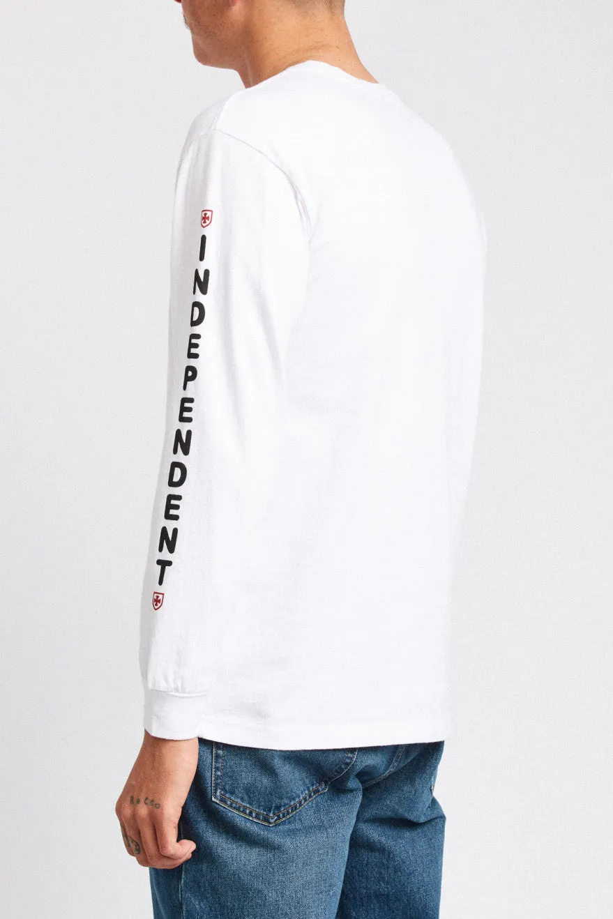 Frame L/S Standard Tee - White sold by Brixton product image thumbnail 3