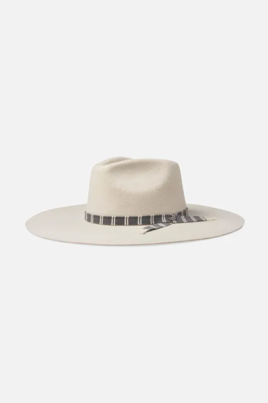 Leigh Felt Fedora - Dove sold by Brixton