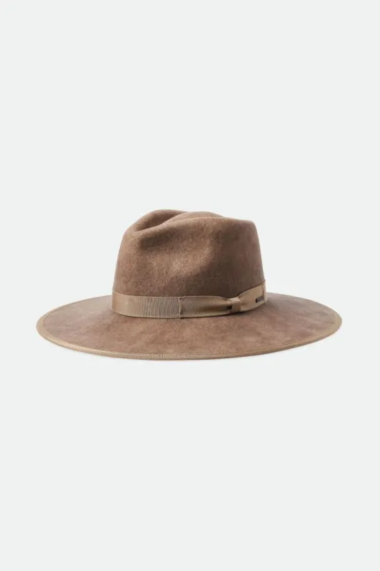 Jo Rancher Hat - Sand Worn Wash sold by Brixton