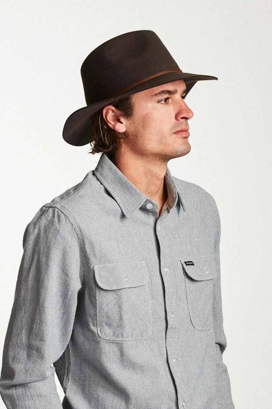 Wesley Fedora - Chocolate sold by Brixton