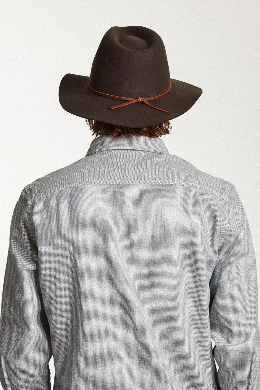 Wesley Fedora - Chocolate sold by Brixton product image thumbnail 4