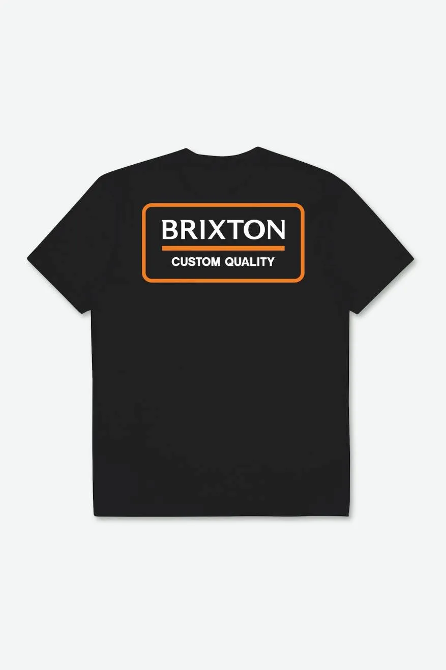 Palmer Proper S/S Standard Tee - Black/Orange/White sold by Brixton product image thumbnail 2