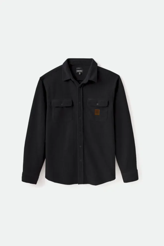 Bowery Arctic Stretch L/S Fleece - Black sold by Brixton