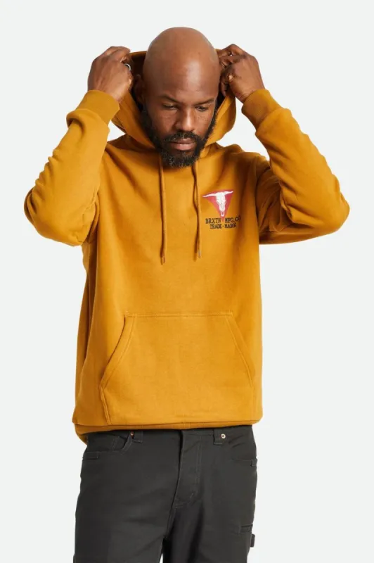Galveston Fleece Hood - Golden Brown made by Brixton