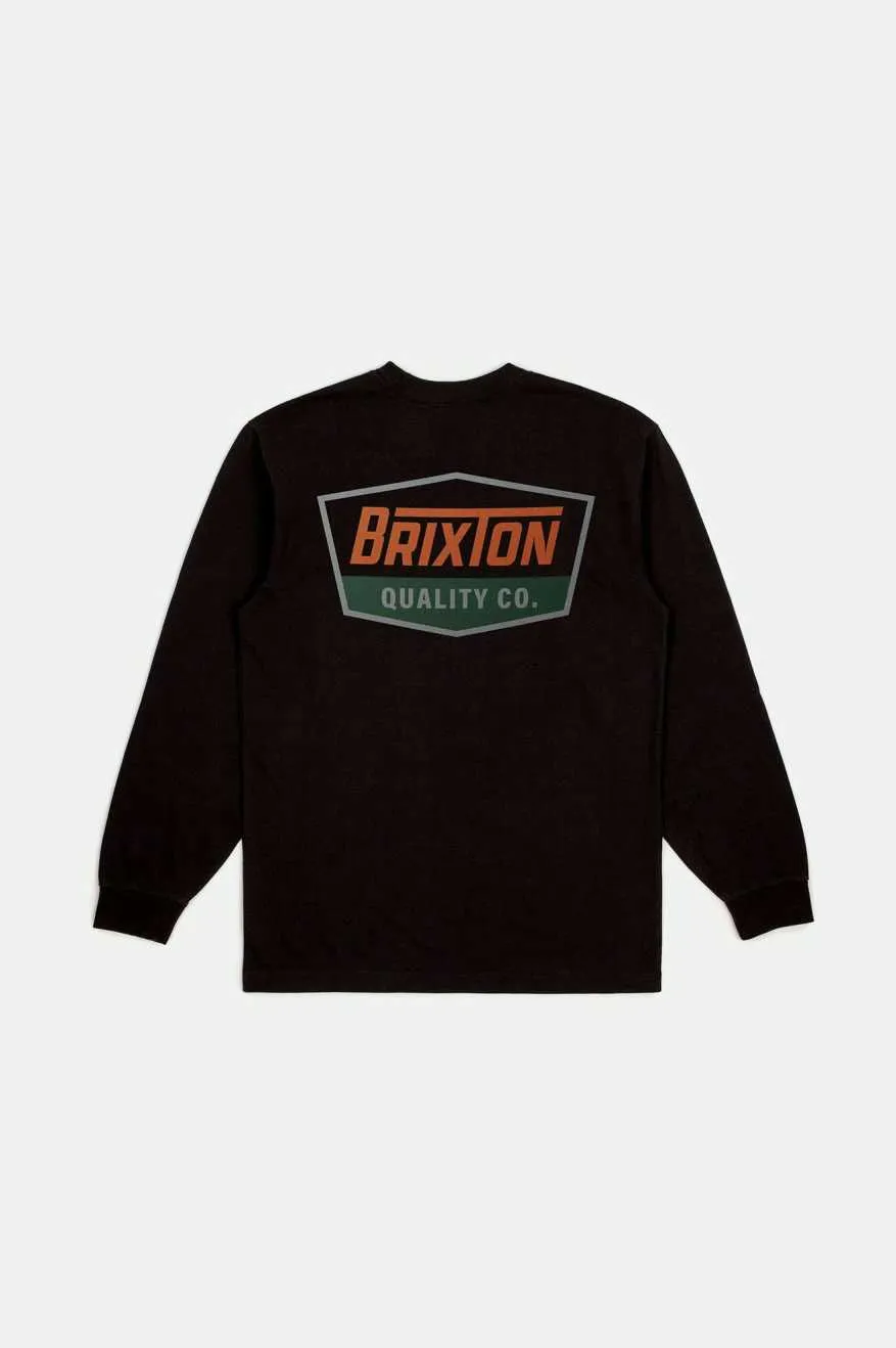 Regal L/S Standard T-Shirt - Black/Rust sold by Brixton product image thumbnail 2