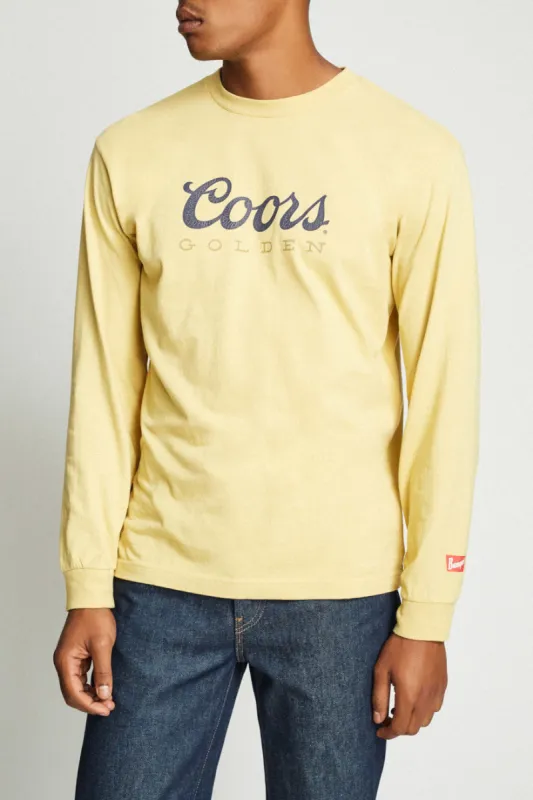 Golden II L/S Standard Tee - Buff made by Brixton