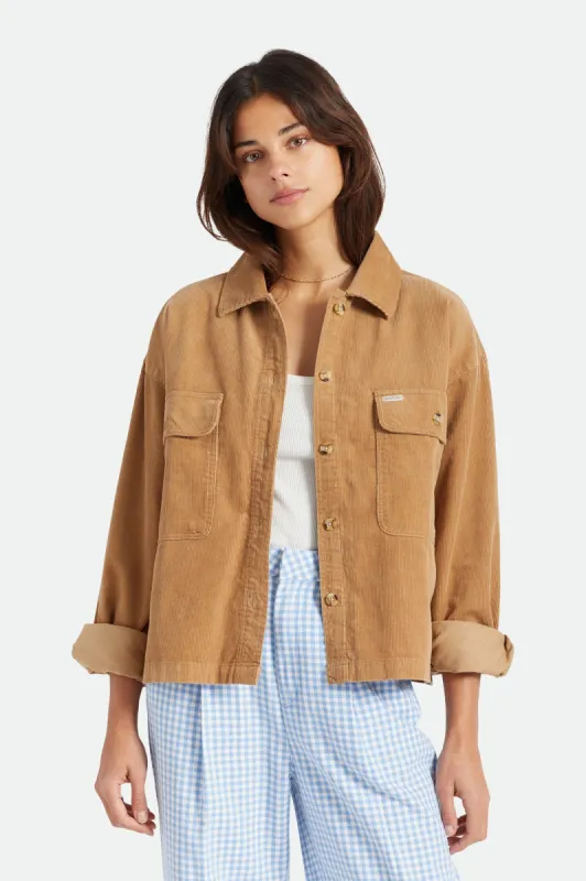 Bowery Women's Corduroy L/S Flannel - Mojave sold by Brixton