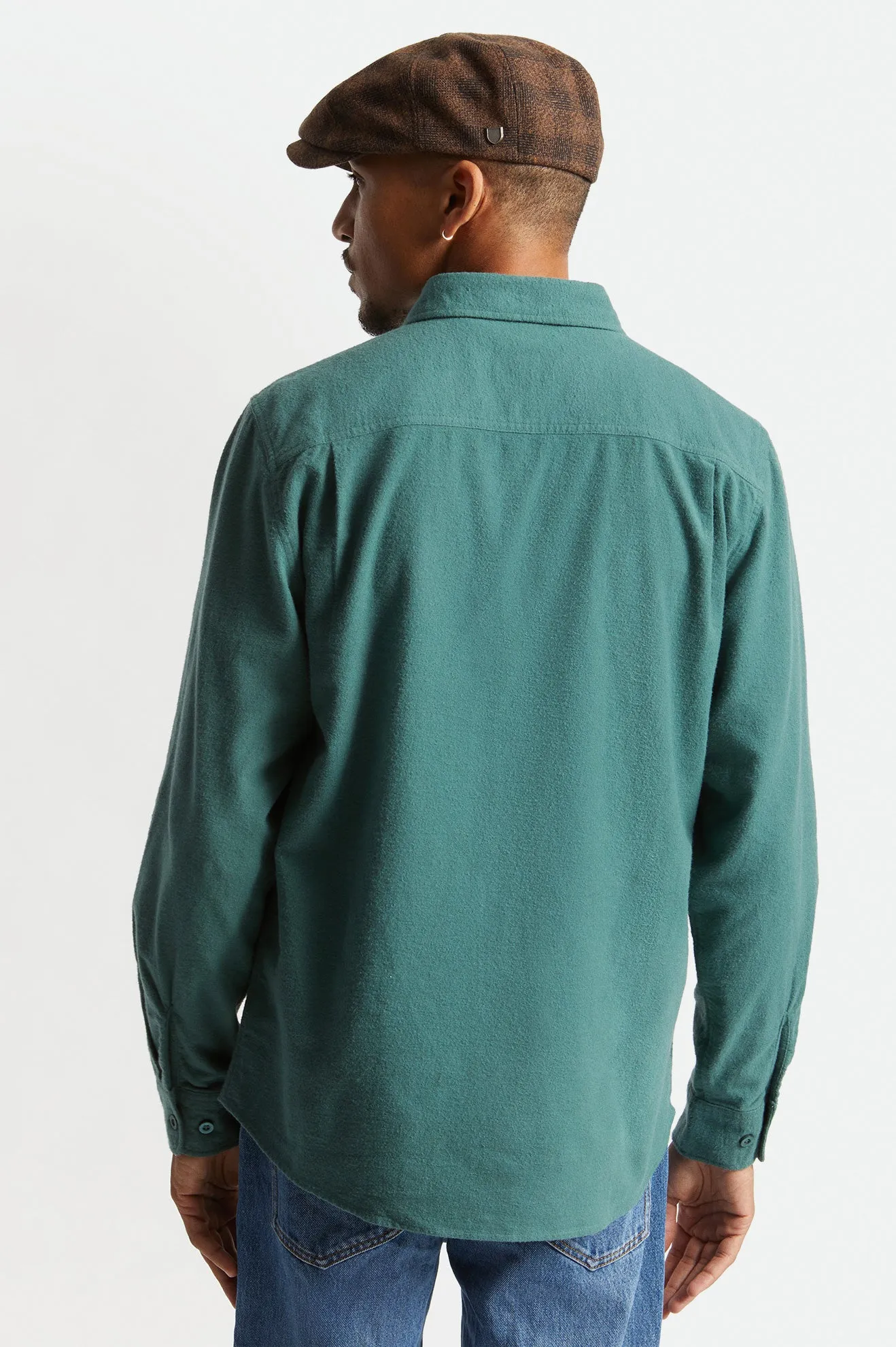 Bowery Soft Weave L/S Flannel - Pine sold by Brixton product image thumbnail 4