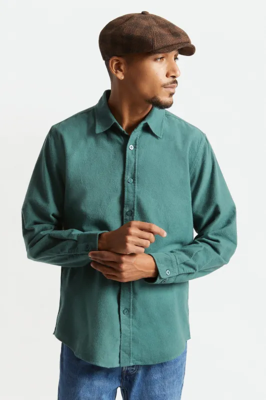 Bowery Soft Weave L/S Flannel - Pine sold by Brixton