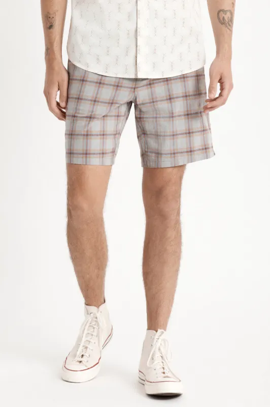 Choice E-Waist Short - Grey Plaid sold by Brixton