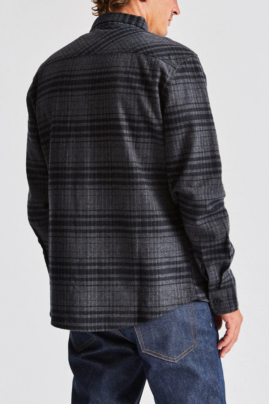 Bowery Chevy L/S Flannel - Bel Air Black sold by Brixton product image thumbnail 3