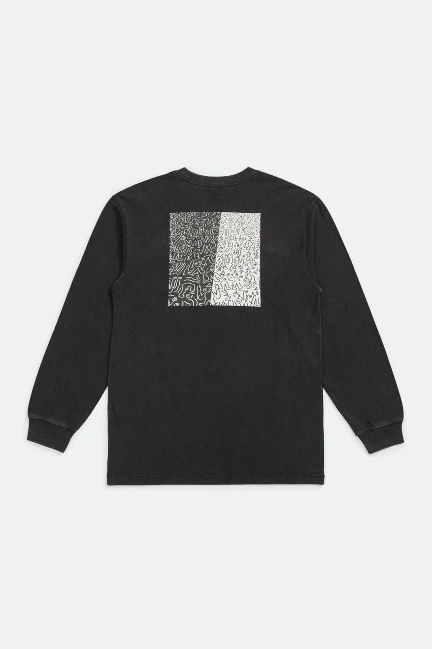 Crowd II L/S Tee - Black sold by Brixton product image thumbnail 2
