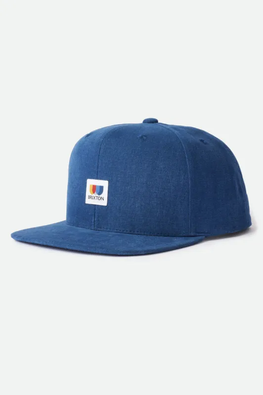Alton MP Snapback - Washed Navy sold by Brixton