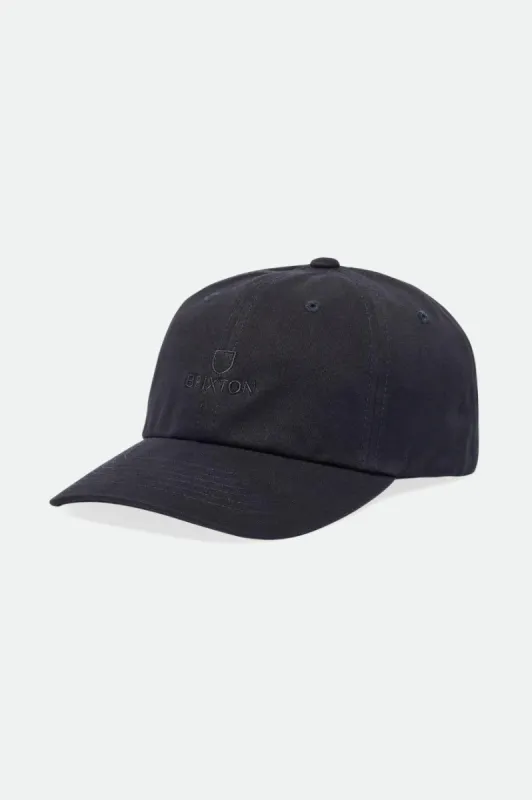 Alpha LP Cap - Black Vintage Wash sold by Brixton