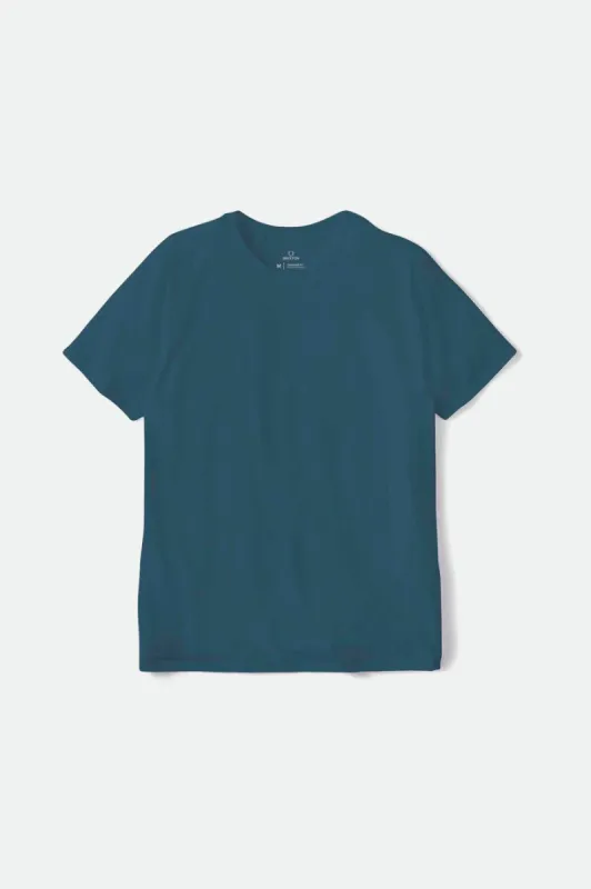 Basic S/S Tailored Tee - Indie Teal sold by Brixton