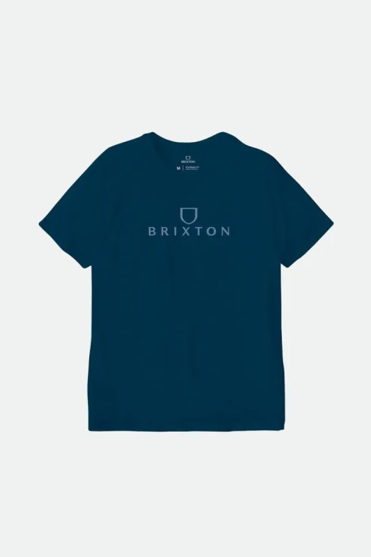 Alpha Thread S/S Standard Tee - Moonlit Ocean/Moonlit Ocean sold by Brixton