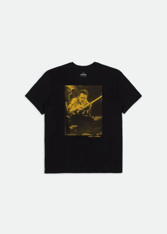 Strummer Stage II S/ S Standard Tee - Black sold by Brixton