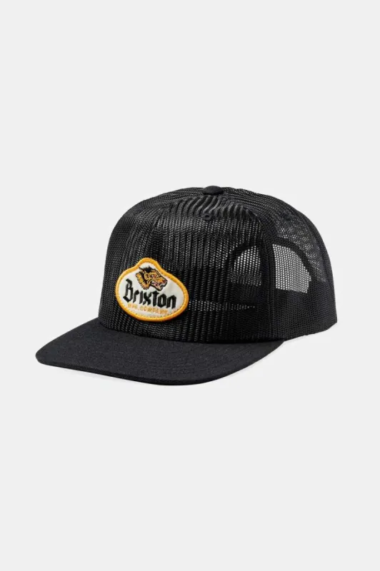 Canine Full Mesh Trucker Hat - Black/Black made by Brixton