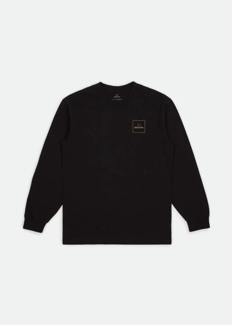 Alpha Block L/S Standard Tee - Black sold by Brixton
