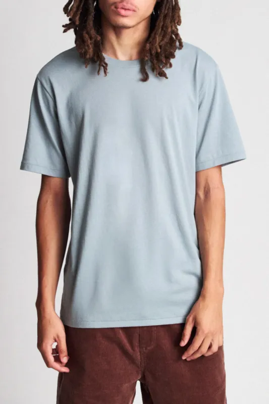 Basic S/S Premium Tee - Blue Stone sold by Brixton