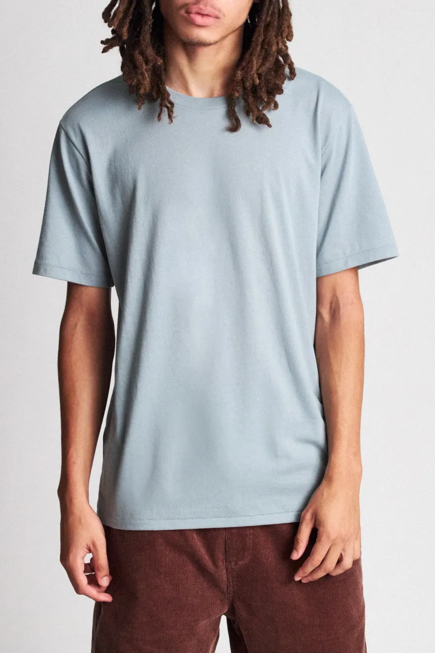 Basic S/S Premium Tee - Blue Stone sold by Brixton