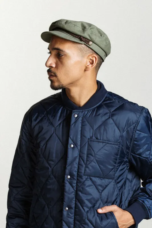 Fiddler Cap - Light Olive/Brown sold by Brixton