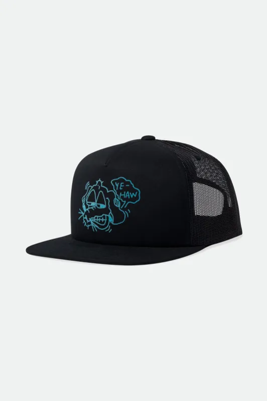 Ye-haw MP Trucker Hat - Black/Black sold by Brixton