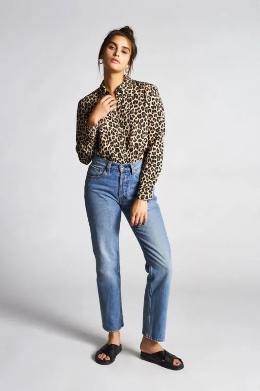 Kate L/S Woven - Leopard sold by Brixton
