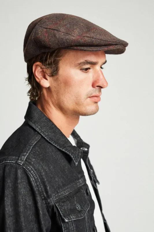 Barrel Snap Cap - Brown/Burgundy sold by Brixton