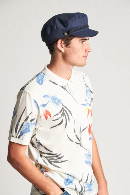 Fiddler Cap - Washed Navy/Dark Navy sold by Brixton