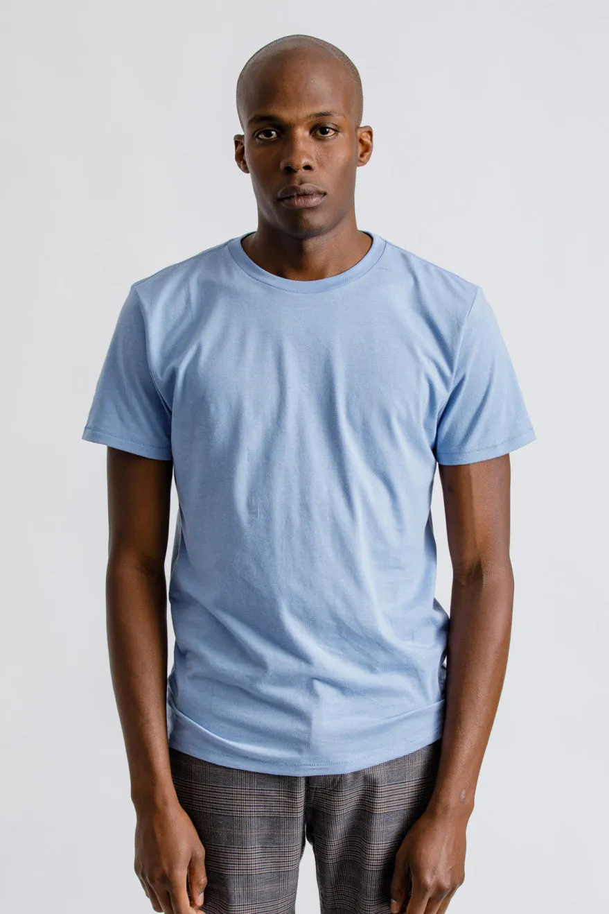 Basic S/S Premium Tee - Casa Blanca Blue sold by Brixton