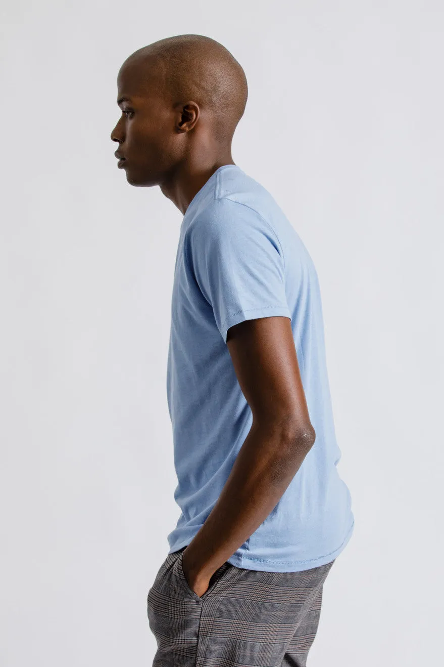 Basic S/S Premium Tee - Casa Blanca Blue sold by Brixton product image thumbnail 3