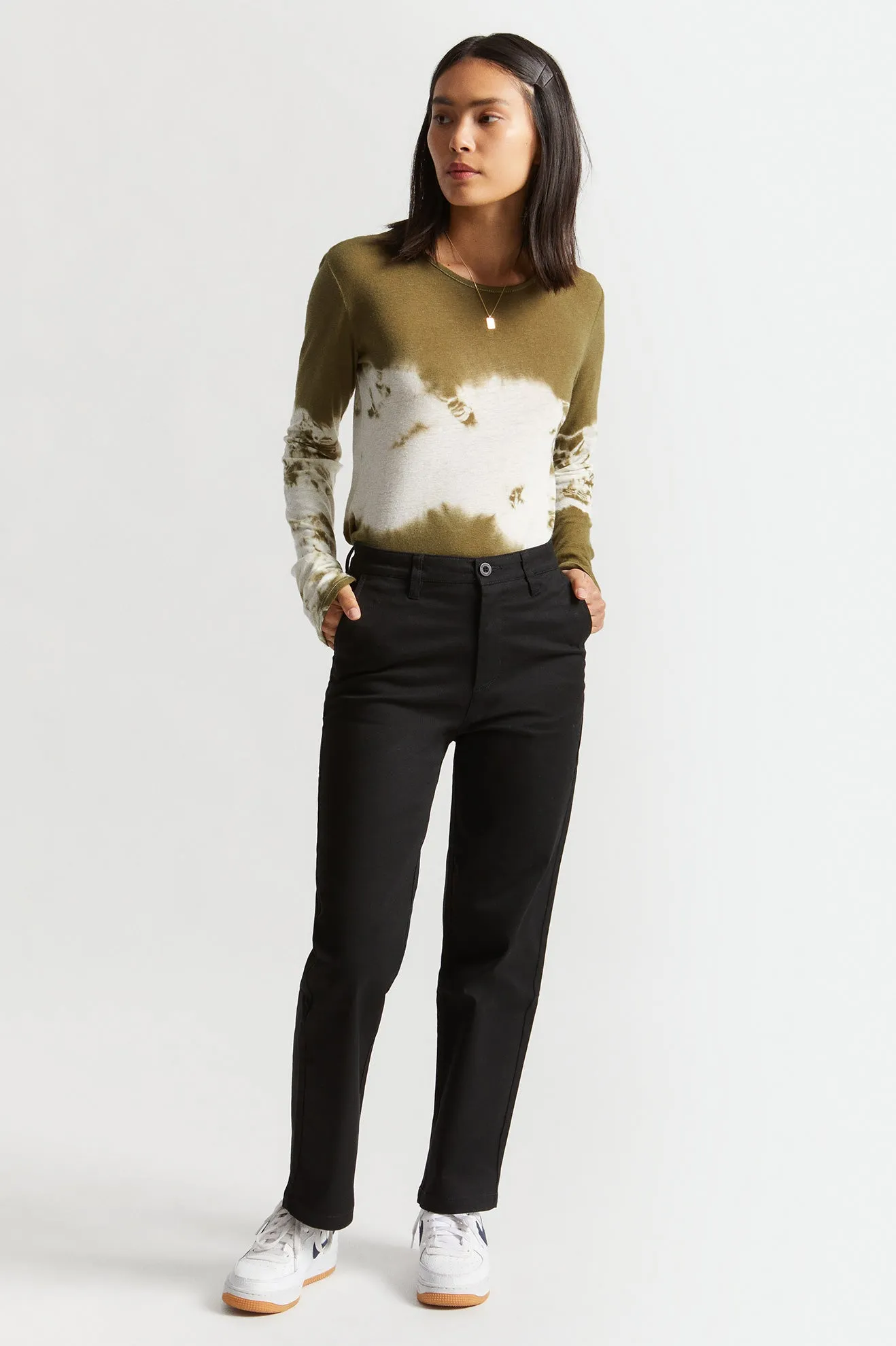 Montauk L/S Tee - Military Olive sold by Brixton product image thumbnail 3