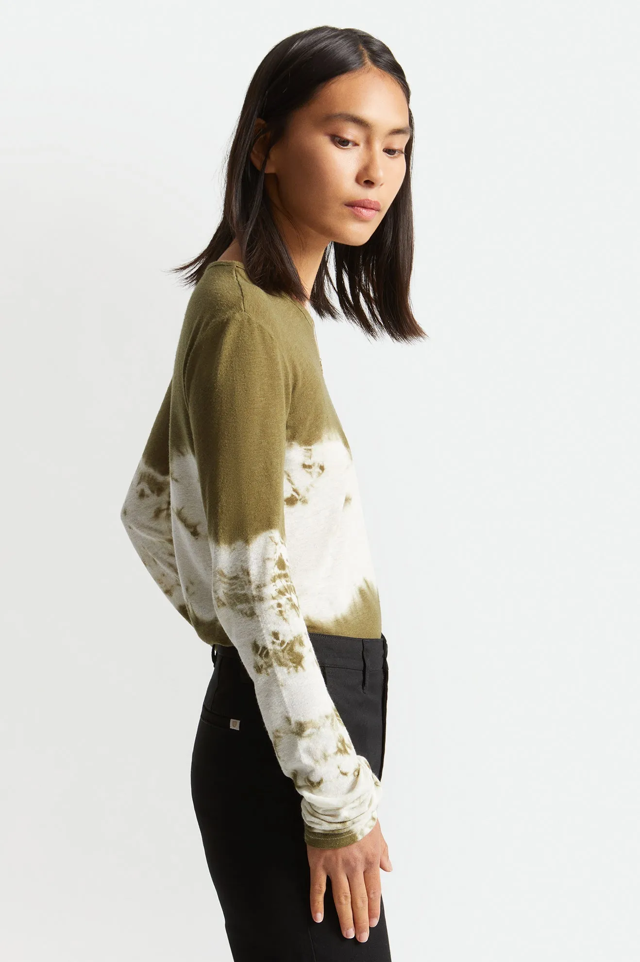 Montauk L/S Tee - Military Olive sold by Brixton product image thumbnail 4
