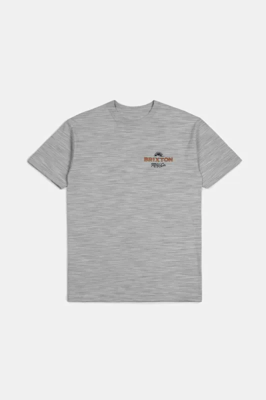 Wrangling S/S Standard T-Shirt - Heather Grey made by Brixton