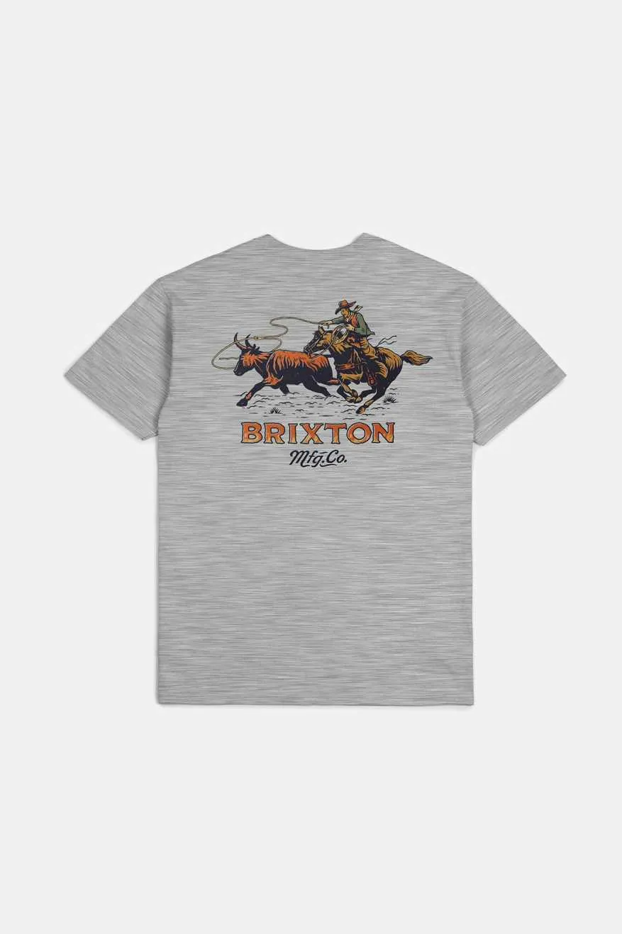 Wrangling S/S Standard T-Shirt - Heather Grey sold by Brixton product image thumbnail 2