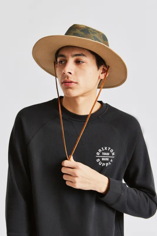 Excursion Fedora - Khaki/Duck Camo made by Brixton