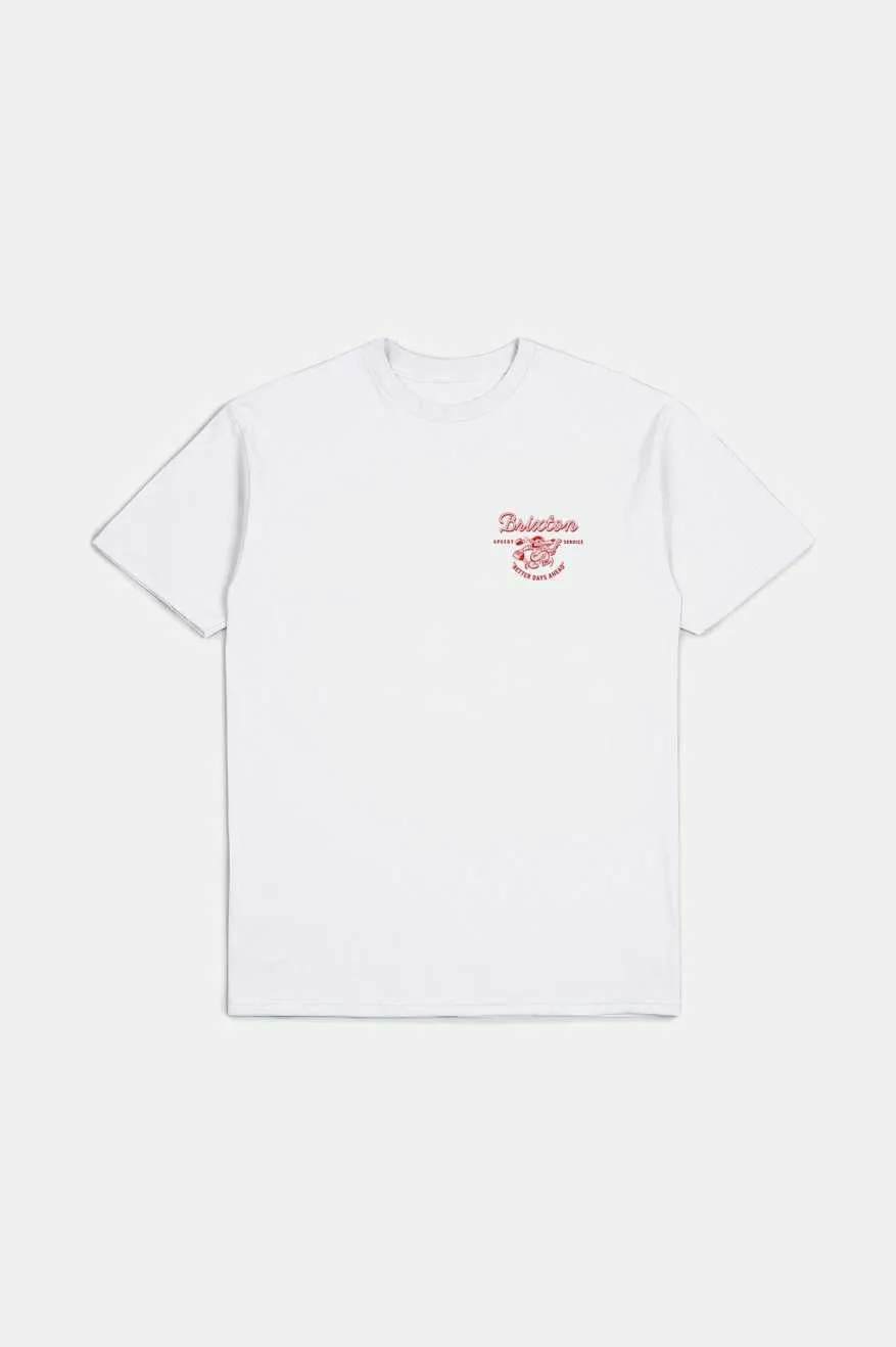 Better Days S/S Standard T-Shirt - White sold by Brixton