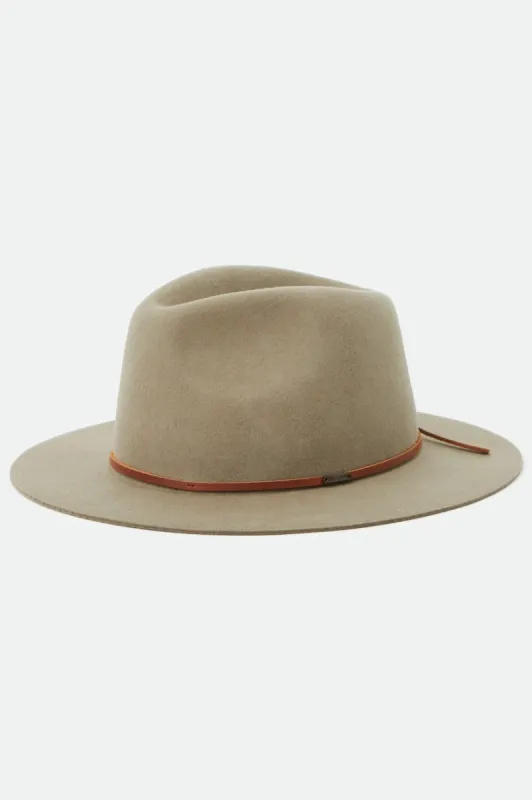 Wesley Packable Fedora - Light Olive sold by Brixton